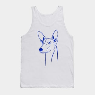 Pharaoh Hound (Beige and Blue) Tank Top